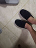 布舍元傳統布鞋男士千層底布鞋黑色棉布鞋一腳蹬平底懶人鞋老北京布鞋男 黑底布鞋7707 40 曬單實(shí)拍圖