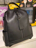 老人頭包包女包真皮雙肩包女士生日禮物母親節送媽媽旅游書(shū)包軟牛皮背包 黑色【520送婆婆丈母娘老婆】 曬單實(shí)拍圖