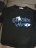 潮西登短袖T恤男bf原宿風(fēng)夏季情侶裝七ulzzang上衣服生短袖韓版 黑色 M 曬單實(shí)拍圖