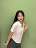 嫻柔短袖t恤女2025年夏季新款收腰翻領(lǐng)弧形下擺短款黑色半袖polo上衣 白色 卡碼拍大 M 【90-100斤】 曬單實(shí)拍圖