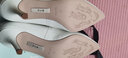 7or9云端 春季新款空氣棉高跟鞋女白色細跟氣質(zhì)婚鞋單鞋7cm新婚禮物 云端7cm【羊皮材質(zhì)】 38 曬單實(shí)拍圖