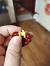 菜百首飾 黃金手鏈 足金紅瑪瑙白菜手串 瑪瑙手鏈  定價(jià) HD 七夕禮物 約1.25g 曬單實(shí)拍圖