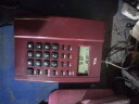 TCL 电话机座机 固定电话 办公家用 双接口 来电显示 时尚简约 HCD868(79)TSD经典版(枣红色) 实拍图