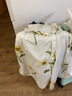 edition連衣裙女新款復古泡泡袖碎花長裙法式度假風 白底東方意蘊 L/170 曬單實拍圖