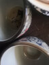 沉弗茶杯釉下彩陶瓷茶杯青花瓷杯日式茶杯水杯功夫茶杯品茗杯腰鼓杯 富貴紅 曬單實拍圖