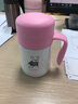 膳魔師（THERMOS） 不銹鋼帶手柄保溫咖啡杯 辦公可愛把手時(shí)尚情侶大咖杯 TCMG-370 TCMG-370 粉色法斗大咖杯 曬單實(shí)拍圖