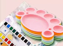 馬利（Marie's） 馬利美術(shù)顏料調色盤(pán)調色板多功能兒童學(xué)生畫(huà)畫(huà)水粉水彩油畫(huà)繪畫(huà)工具 小號腳丫調色盤(pán)小號（顏色隨機發(fā)） 曬單實(shí)拍圖