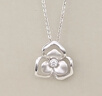 周生生七夕禮物 鉆石吊墜DailyLuxe蝴蝶花Pt900鉑金掛墜92213P定價 曬單實拍圖