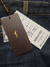 才子牛仔褲男直筒秋冬加絨厚款保暖美式高街潮流水洗刺繡長(cháng)褲新品 曬單實(shí)拍圖