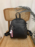 viney新款牛皮雙肩包女時(shí)尚初中高中生大學(xué)生書(shū)包大容量通勤背包高顏值 【黑色】送老婆女朋友高級感實(shí)用 百搭外出游旅行通勤品牌休閑大包 曬單實(shí)拍圖