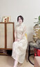 布符夏季新品國(guó)風(fēng)灰暈染印花側(cè)褶連衣裙流行顯瘦氣質(zhì)裙子女 灰暈染 XL 曬單實(shí)拍圖