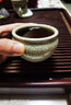 靈青坊青瓷傳世哥窯主人杯單杯高端品茗杯仿古功夫茶杯茶盞陶瓷功夫茶杯 傳世哥窯風(fēng)水缸杯 曬單實(shí)拍圖