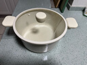 卡羅特湯鍋鈦陶瓷不粘鍋家用燉湯煲湯泡面鍋電磁爐燃氣灶雙耳蒸鍋 曬單實拍圖