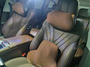 喬氏 汽車(chē)頭枕腰靠頸椎U型枕透氣靠墊腰墊寶馬奔馳邁巴赫座椅頭枕腰靠 頭枕 咖色 1個(gè) 曬單實(shí)拍圖