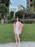 達芙妮（DAPHNE）厚底休閑涼鞋女款2025新款夏季舒適軟底外穿平底沙灘涼鞋子 米白色(跟高3.5厘米) 35 標準碼 曬單實(shí)拍圖