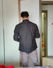東楓秋冬加絨加厚長(cháng)袖襯衫男簡(jiǎn)約百搭純色休閑外套男時(shí)尚潮流保暖襯衣 黑色 L 曬單實(shí)拍圖