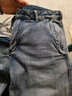 季言重磅水洗高端牛仔褲男直筒修身彈力 男士休閑百搭藍色長(cháng)褲子 藍色 31 曬單實(shí)拍圖