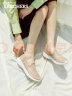 斯凯奇（Skechers）夏季女透气软底一脚蹬健步鞋蕾丝网面懒人鞋单鞋896020-TPE 实拍图