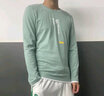 真維斯（Jeanswest）純棉100%長袖t恤男士2025春秋季新款潮流打底衫衣服男裝寬松內(nèi)搭 T314粉綠+T314淺藍 XL 曬單實拍圖