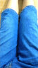 乔诗慧2条装 牛仔短裤男夏季薄款短裤弹力商务直筒宽松休闲马裤 6分-009蓝色+009浅蓝 31 (2尺4） 实拍图