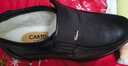 卡帝樂(lè )鱷魚(yú)（CARTELO）羊毛棉鞋男冬季加絨保暖中老年爸爸鞋防滑老人棉鞋皮毛一體雪地靴 黑色 40 曬單實(shí)拍圖
