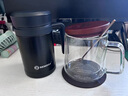 ORTOR玻璃杯雙層大容量馬克杯辦公水杯節日禮品杯子雙層茶杯商務(wù)茶水杯 （無(wú)虎）男士大號+咖啡勺+杯墊。 曬單實(shí)拍圖