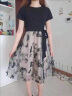 妃莉杋（FeiLiFan）连衣裙女装2024夏季新款韩版时尚小个子气质收腰显瘦碎花裙子夏天 图片色 M（建议98-108斤） 实拍图