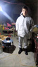 gxmy青少年羽棉絨服男士棉衣休閑套裝冬季新款一套寬松面包衣服男裝潮 【棉衣手指貓?zhí)籽b】連帽灰色+灰 XL 【建議115-130斤以下】 曬單實拍圖