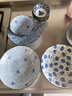 美濃燒（Mino Yaki）日本進(jìn)口藍繪碗盤(pán)筷子餐具套裝碗碟輕奢日式和風(fēng)15件套 【藍繪】 15件套 曬單實(shí)拍圖
