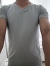 簡(jiǎn)束 短袖T恤男純色棉質(zhì)t恤夏季休閑運動(dòng)緊身t恤男圓領(lǐng)修身打底汗衫潮 灰色 M （55kg左右） 曬單實(shí)拍圖