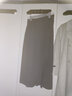 自巧（ZIQIAO）小個(gè)子灰色高腰梨形身材a字半身裙女2023春裝新款遮胯中長(cháng)裙 霧灰 XS (151-153cm左右參考) 曬單實(shí)拍圖
