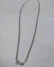 老銀匠肖邦鏈925細銀項鏈女士無(wú)吊墜銀鏈男50-60CM個(gè)性嘻哈銀粗鏈子男士 925銀/55cm 2mm粗 4.8g 曬單實(shí)拍圖