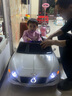 貝瑞佳（BeRica）賓利兒童電動(dòng)車(chē)四輪四驅玩具汽車(chē)可坐人遙控搖擺小孩寶寶充電童車(chē) 【頂配白】四驅皮座+搖擺+雙電瓶+遙控+音樂(lè )燈光 曬單實(shí)拍圖