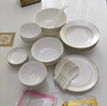 九辰 碗碟套裝家用餐具套裝景德鎮(zhèn)骨瓷陶瓷盤子碗筷套裝喬遷送禮 56頭標(biāo)準(zhǔn)配太子煲 曬單實(shí)拍圖