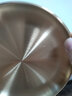 慕質(zhì)韓式不銹鋼骨碟套裝家用桌面垃圾殘渣吐骨頭碟金色圓形小吃盤碟子 14cm金色8盤帶架套裝 曬單實拍圖