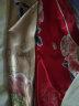上海故事丝巾 新款90*90cm仿真丝大方巾女四季通用围巾披肩两用 牡丹初妆 红色 实拍图