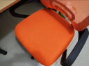 舒客艺家 电脑椅办公椅职员网椅转椅会议椅子家用电脑靠背椅休闲椅培训椅 106桔色 实拍图