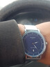 冠琴（GUANQIN）手表男超薄網(wǎng)帶時(shí)尚石英男表鋼帶真牛皮男士腕表潮流時(shí)尚簡(jiǎn)約防水 鋼帶本色藍面 曬單實(shí)拍圖
