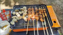 森之游便攜式燒烤爐燃?xì)庖夯瘹鈨捎脩敉饪ㄊ綘t烤盤野餐家用烤肉烤串烤爐 單氣烤爐+4瓶氣+網(wǎng)+箱+贈(zèng)品4 曬單實(shí)拍圖