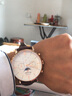 艾浪日月星辰七針機械手表新款多功能男士自動(dòng)機械表時(shí)尚潮流防水腕表 白面玫殼棕皮帶 曬單實(shí)拍圖