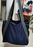 K兔單肩包女士大包簡(jiǎn)約輕便休閑時(shí)尚運動(dòng)健身托特手提包女神節購物袋 藍色 曬單實(shí)拍圖