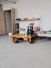 邁惻亦建筑工地電動(dòng)灰斗車手推三輪車搬運(yùn)車養(yǎng)殖拉糞翻斗車站駕平板拉磚 電動(dòng)加強(qiáng)型站駕平板車 曬單實(shí)拍圖