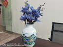 鼎祺陶瓷 景德鎮(zhèn)手工粉彩鴻運(yùn)當(dāng)頭三件套花瓶裝飾擺件家居客廳電視柜酒柜 千里江山三件套+送底座 曬單實(shí)拍圖