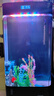 美諾魚缸客廳半圓型魚缸屏風(fēng)大中小型家用落地式玻璃金魚缸生態(tài)免換水 黑色 60*40*138 曬單實拍圖