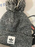 adidas三葉草毛線帽帽子男女帽 2023冬新款運(yùn)動(dòng)帽保暖防風(fēng)針織帽絨線帽 灰色毛球款 ED8031 曬單實(shí)拍圖