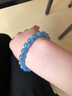 朱夢(mèng)緣配證書(shū)海藍寶手串男女款藍色天然水晶手鏈送女友馬年本命年禮物 9毫米珠徑-女士舒適款 曬單實(shí)拍圖