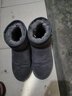 ZHR雪地靴女加絨保暖靴子女保暖精致絨面短靴女防滑套腳女靴 淺灰 36 曬單實(shí)拍圖