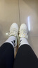 卡帕（Kappa）官方背靠背女鞋老爹鞋女秋季厚底透氣休閑運動(dòng)鞋子女 白黑色 40 曬單實(shí)拍圖