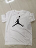 NIKE JORDAN 耐克AJ童裝男童DRI-FIT速干短袖T恤2025夏季兒童運動(dòng)上衣 純白色【速干科技】 150 /72 【建議身高140-152cm】 曬單實(shí)拍圖