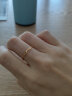 周六福（ZLF）黄金戒指女足金创意波纹素圈戒指车花细圈个性指环 计价 13号 - 0.75g 实拍图